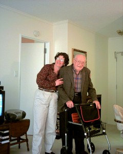 Debbie Solano and her father, Burton James Matteson, Jr.