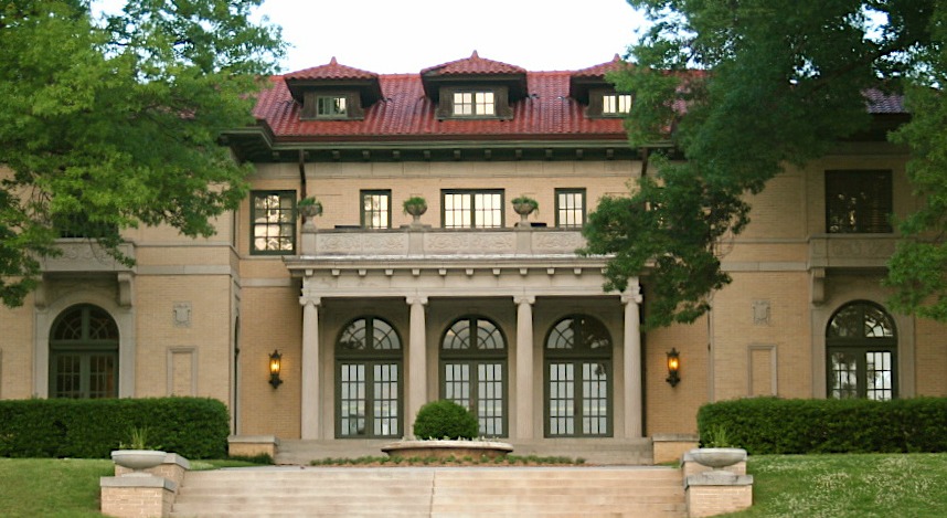 The Travis Mansion, home of the Tulsa Garden Center in Woodward Park